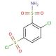 2-Chloro-5-chlorosulphonyl Benzenesulfonamide (CAS 61450-06-4) - chemical structure image