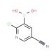 2-Chloro-5-cyanopyridine-3-boronic acid (CAS 957060-96-7) - chemical structure image