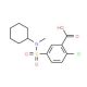 2-chloro-5-{[cyclohexyl(methyl)amino]sulfonyl}benzoic acid - chemical structure image