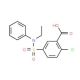 2-Chloro-5-(ethyl-phenyl-sulfamoyl)-benzoic acid - chemical structure image