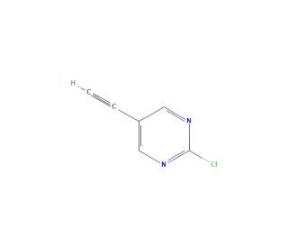 2-Chloro-5-ethynylpyrimidine (CAS 1196156-89-4) - chemical structure image