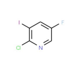 2-Chloro-5-fluoro-3-iodo-pyridine (CAS 884494-33-1) - chemical structure image