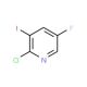2-Chloro-5-fluoro-3-iodo-pyridine (CAS 884494-33-1) - chemical structure image