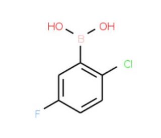2-Chloro-5-fluorophenylboronic acid (CAS 444666-39-1) - chemical structure image