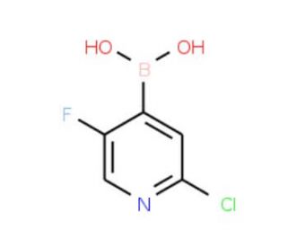2-Chloro-5-fluoropyridine-4-boronic acid (CAS 951677-47-7) - chemical structure image