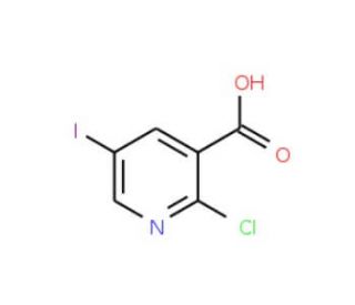2-Chloro-5-iodonicotinic acid (CAS 59782-86-4) - chemical structure image
