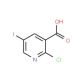 2-Chloro-5-iodonicotinic acid (CAS 59782-86-4) - chemical structure image
