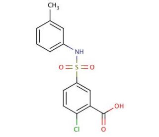 2-Chloro-5-m-tolylsulfamoyl-benzoic acid - chemical structure image