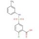 2-Chloro-5-m-tolylsulfamoyl-benzoic acid - chemical structure image