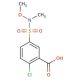 2-chloro-5-{[methoxy(methyl)amino]sulfonyl}benzoic acid - chemical structure image