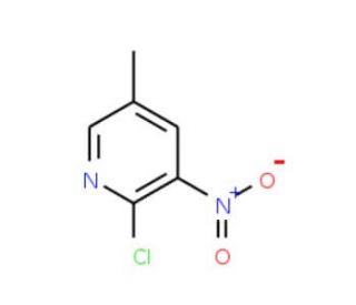 2-Chloro-5-methyl-3-nitropyrinedi (CAS 23056-40-8) - chemical structure image