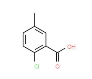 2-Chloro-5-methylbenzoic acid (CAS 6342-60-5) - chemical structure image