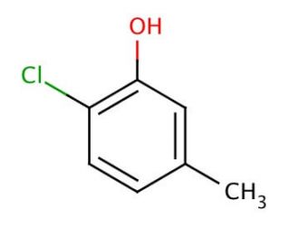 2-Chloro-5-methylphenol (CAS 615-74-7) - chemical structure image