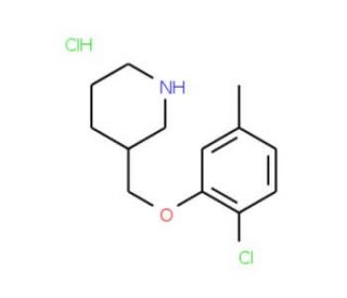 2-Chloro-5-methylphenyl3-piperidinylmethyl ether hydrochloride - chemical structure image