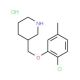 2-Chloro-5-methylphenyl3-piperidinylmethyl ether hydrochloride - chemical structure image