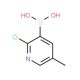 2-Chloro-5-methylpyridine-3-boronic acid (CAS 913835-86-6) - chemical structure image