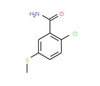 2-chloro-5-(methylsulfanyl)benzamide - chemical structure image