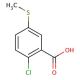2-Chloro-5-(methylthio)benzoic acid (CAS 51546-12-4) - chemical structure image