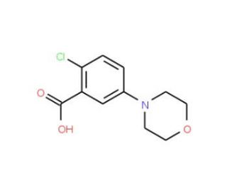 2-Chloro-5-morpholin-4-yl-benzoic acid - chemical structure image