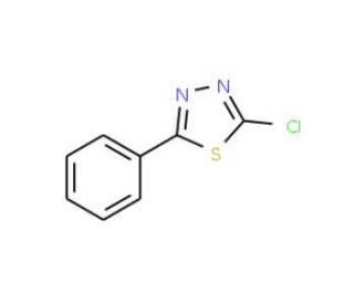 2-chloro-5-phenyl-1,3,4-thiadiazole (CAS 13373-11-0) - chemical structure image