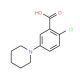 2-Chloro-5-piperidin-1-yl-benzoic acid (CAS 915921-24-3) - chemical structure image
