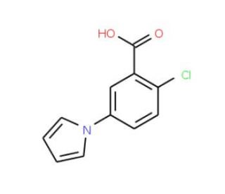 2-Chloro-5-pyrrol-1-yl-benzoic acid (CAS 53242-68-5) - chemical structure image