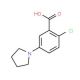 2-Chloro-5-pyrrolidin-1-yl-benzoic acid - chemical structure image