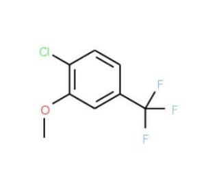 2-Chloro-5-(trifluoromethyl)anisole (CAS 402-08-4) - chemical structure image