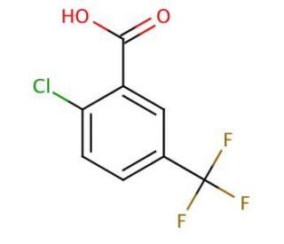 2-Chloro-5-(trifluoromethyl)benzoic acid (CAS 657-06-7) - chemical structure image