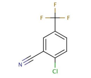 2-Chloro-5-(trifluoromethyl)benzonitrile (CAS 328-87-0) - chemical structure image