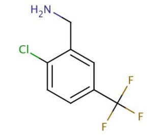 2-Chloro-5-(trifluoromethyl)benzylamine (CAS 15996-78-8) - chemical structure image
