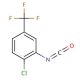 2-Chloro-5-(trifluoromethyl)phenyl isocyanate (CAS 50528-86-4) - chemical structure image