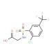 ({[2-chloro-5-(trifluoromethyl)phenyl]sulfonyl}amino)acetic acid - chemical structure image