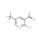 2-Chloro-5-(trifluoromethyl)pyridine-3-carbonylchloride - chemical structure image