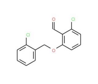 2-chloro-6-[(2-chlorophenyl)methoxy]benzaldehyde - chemical structure image