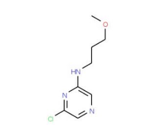 2-Chloro-6-(3-methoxypropylamino)pyrazine (CAS 941294-49-1) - chemical structure image