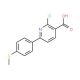 2-Chloro-6-[4-(methylsulfanyl)phenyl]nicotinicacid - chemical structure image