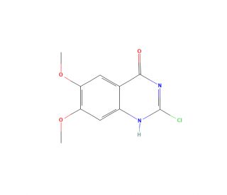 2-Chloro-6,7-dimethoxy-3H-quinazolin-4-one (CAS 20197-86-8) - chemical structure image
