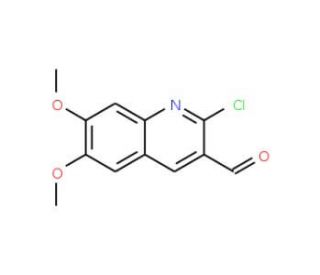 2-Chloro-6,7-dimethoxy-quinoline-3-carbaldehyde (CAS 68236-23-7) - chemical structure image