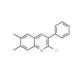 2-Chloro-6,7-dimethyl-3-phenylquinoline (CAS 1031928-15-0) - chemical structure image