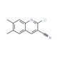 2-Chloro-6,7-dimethylquinoline-3-carbonitrile (CAS 95104-22-6) - chemical structure image