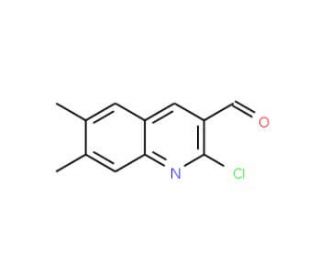 2-Chloro-6,7-dimethylquinoline-3-carboxaldehyde (CAS 94856-39-0) - chemical structure image