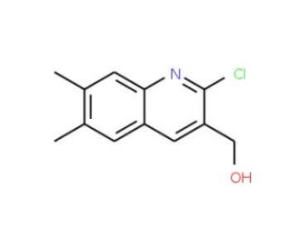 2-Chloro-6,7-dimethylquinoline-3-methanol (CAS 333408-44-9) - chemical structure image