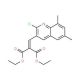 2-Chloro-6,8-dimethyl-3-(2,2-diethoxycarbonyl)vinylquinoline (CAS 1031928-94-5) - chemical structure image