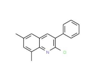 2-Chloro-6,8-dimethyl-3-phenylquinoline (CAS 1031928-16-1) - chemical structure image