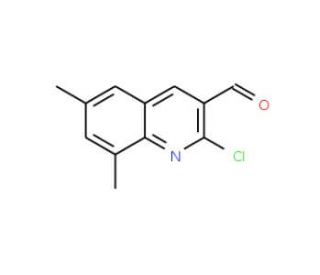 2-Chloro-6,8-dimethylquinoline-3-carboxaldehyde (CAS 73568-31-7) - chemical structure image