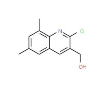 2-Chloro-6,8-dimethylquinoline-3-methanol (CAS 333408-42-7) - chemical structure image