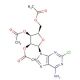 2-Chloro-6-amino-9-(2',3',5'-tri-O-acetyl-β-D-ribofuranosyl)purine 的分子结构, CAS编号: 79999-39-6 2-Chloro-6-amino-9-(2′,3′,5′-tri-O-acetyl-β-D-ribofuranosyl)purine (CAS 79999-39-6) - chemical structure image
