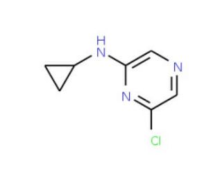 2-Chloro-6-cyclopropylaminopyrazine (CAS 941294-47-9) - chemical structure image