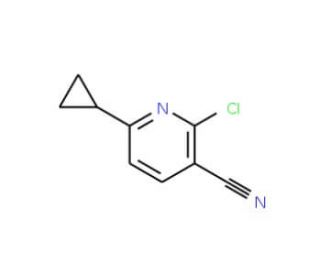 2-Chloro-6-cyclopropylnicotinonitrile - chemical structure image